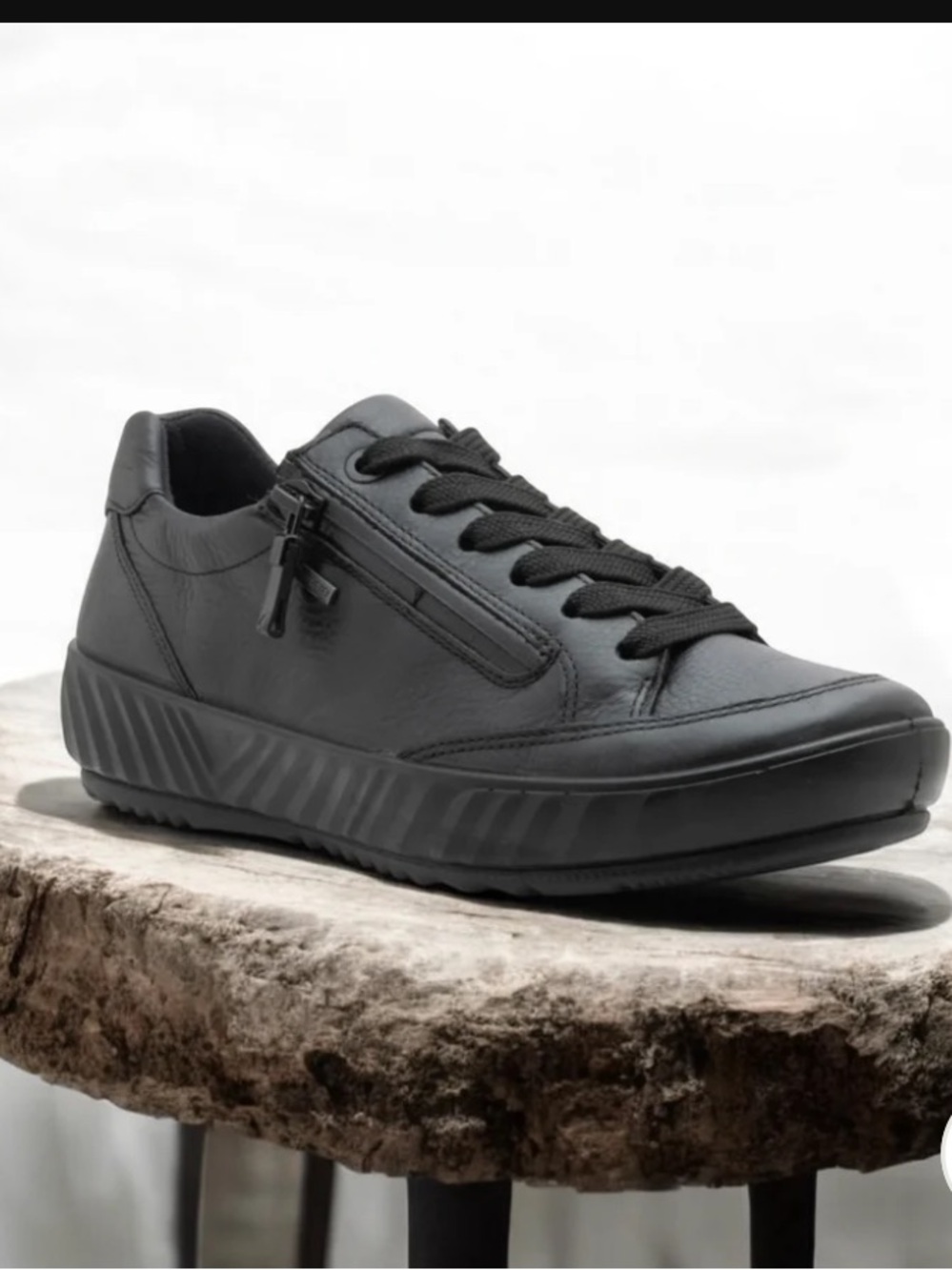 Ara Allesandra 13651 Waterproof Leather Shoes Sneakers Black